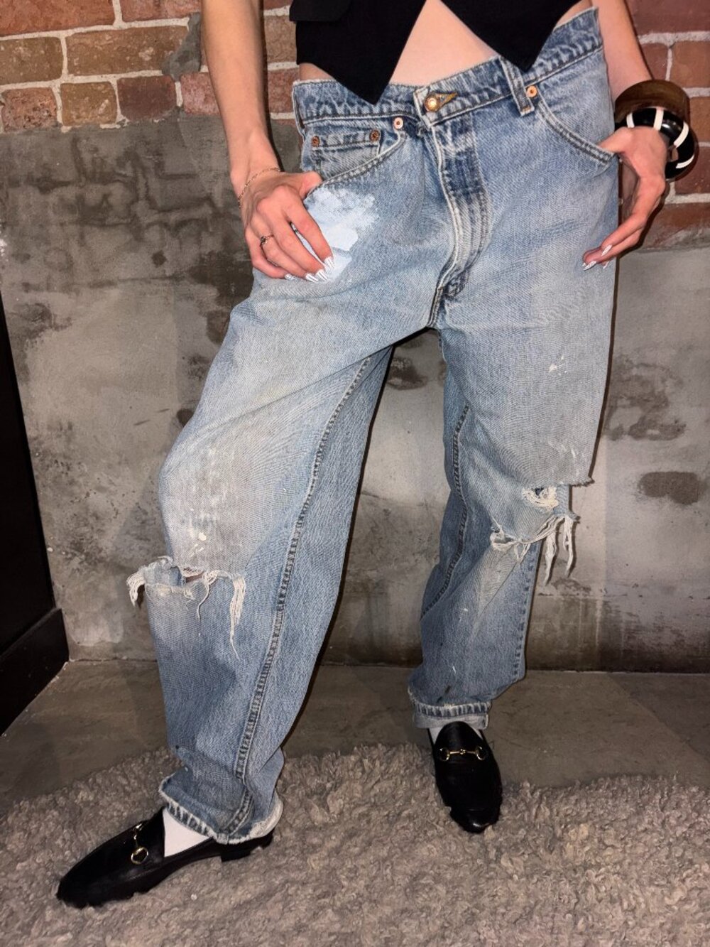 Vintage Levi's 550 Relaxed Distressed 36